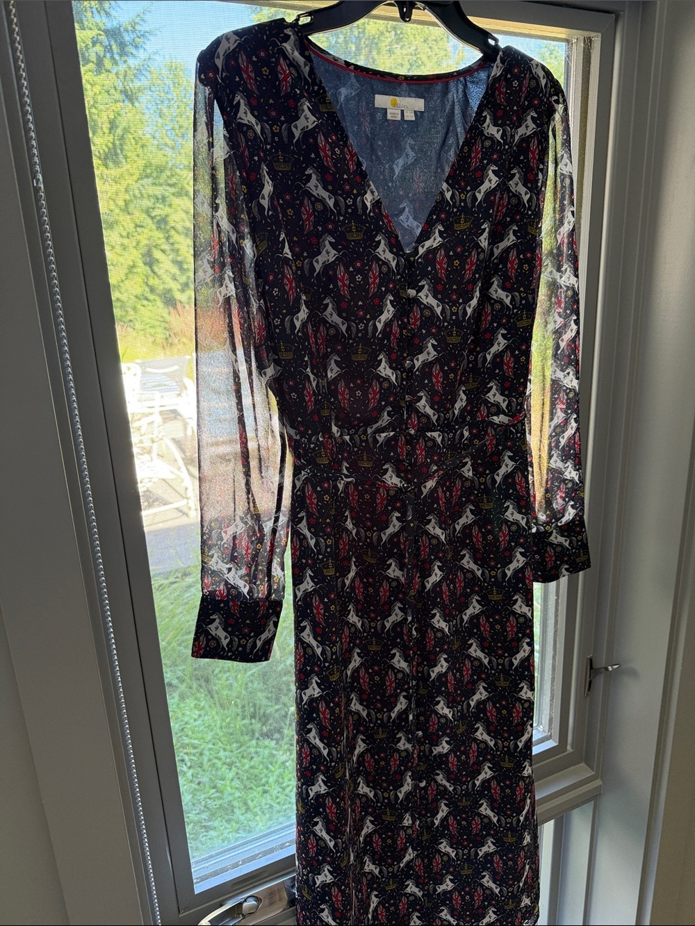 Boden Navy Midi Dress - US 12R - Picture 3 of 5